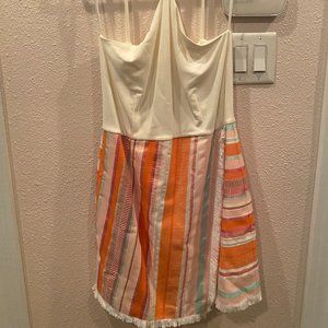 Anthro Hutch Kalyn Halter Fringe Dresssize 12